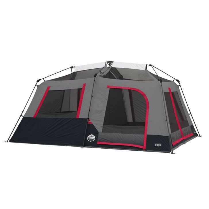 CORE 10-Person Lighted Instant Cabin Tent with Awning - image 2