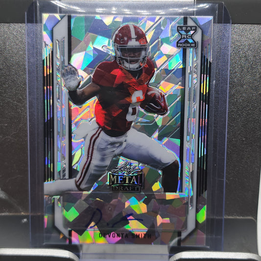 2021 Leaf Metal Draft Auto Rookie #/50 DeVonta Smith #BA-DS52 Philadelphia Eagles