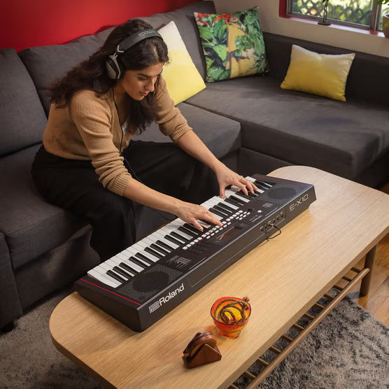 Roland E-X10 Arranger Keyboard with Music Rest and Power Adapter