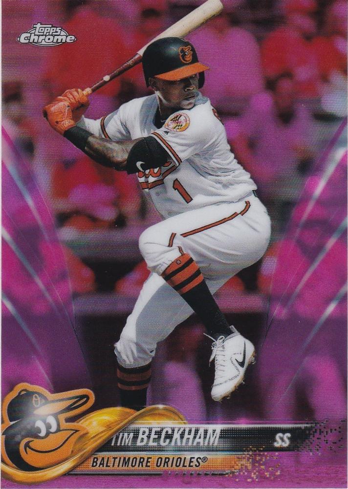 2018 Topps Chrome Pink Refractor Baseball #1-199 - Choose Yours