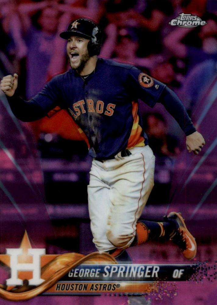 2018 Topps Chrome Pink Refractor Baseball #1-199 - Choose Yours