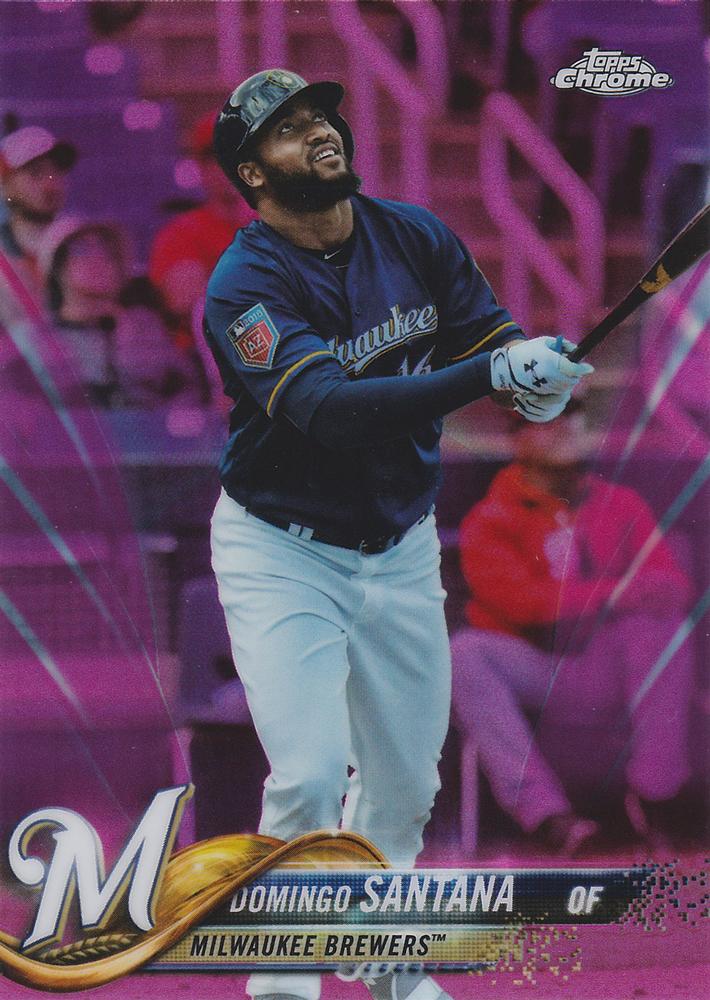 2018 Topps Chrome Pink Refractor Baseball #1-199 - Choose Yours
