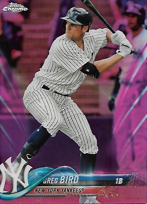 2018 Topps Chrome Pink Refractor Baseball #1-199 - Choose Yours