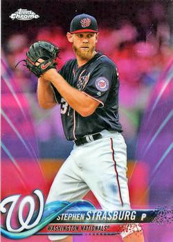 2018 Topps Chrome Pink Refractor Baseball #1-199 - Choose Yours