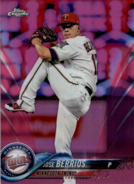 2018 Topps Chrome Pink Refractor Baseball #1-199 - Choose Yours