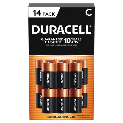 Duracell C Alkaline Batteries, 14-count - Open Box