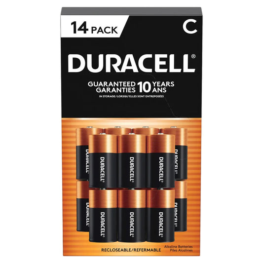 Duracell C Alkaline Batteries, 14-count - Open Box