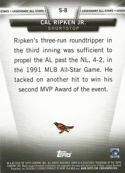 2018 Topps Update Salute Cal Ripken Jr. #S-8 Baltimore Orioles