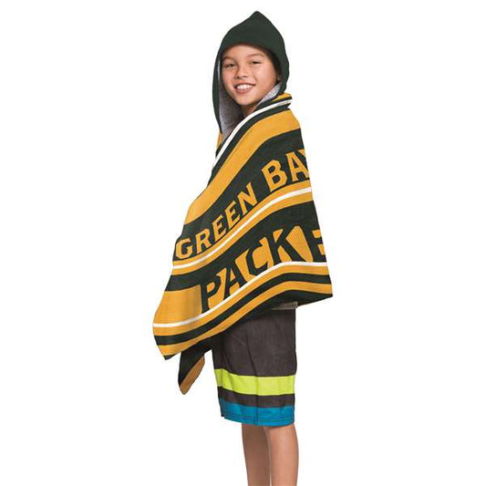 Green Bay Packers Juvy Hooded Towel 22"x51"