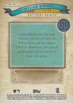 2019 Topps Gypsy Queen Purple Dylan Bundy #142 Baltimore Orioles