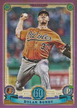 2019 Topps Gypsy Queen Purple Dylan Bundy #142 Baltimore Orioles