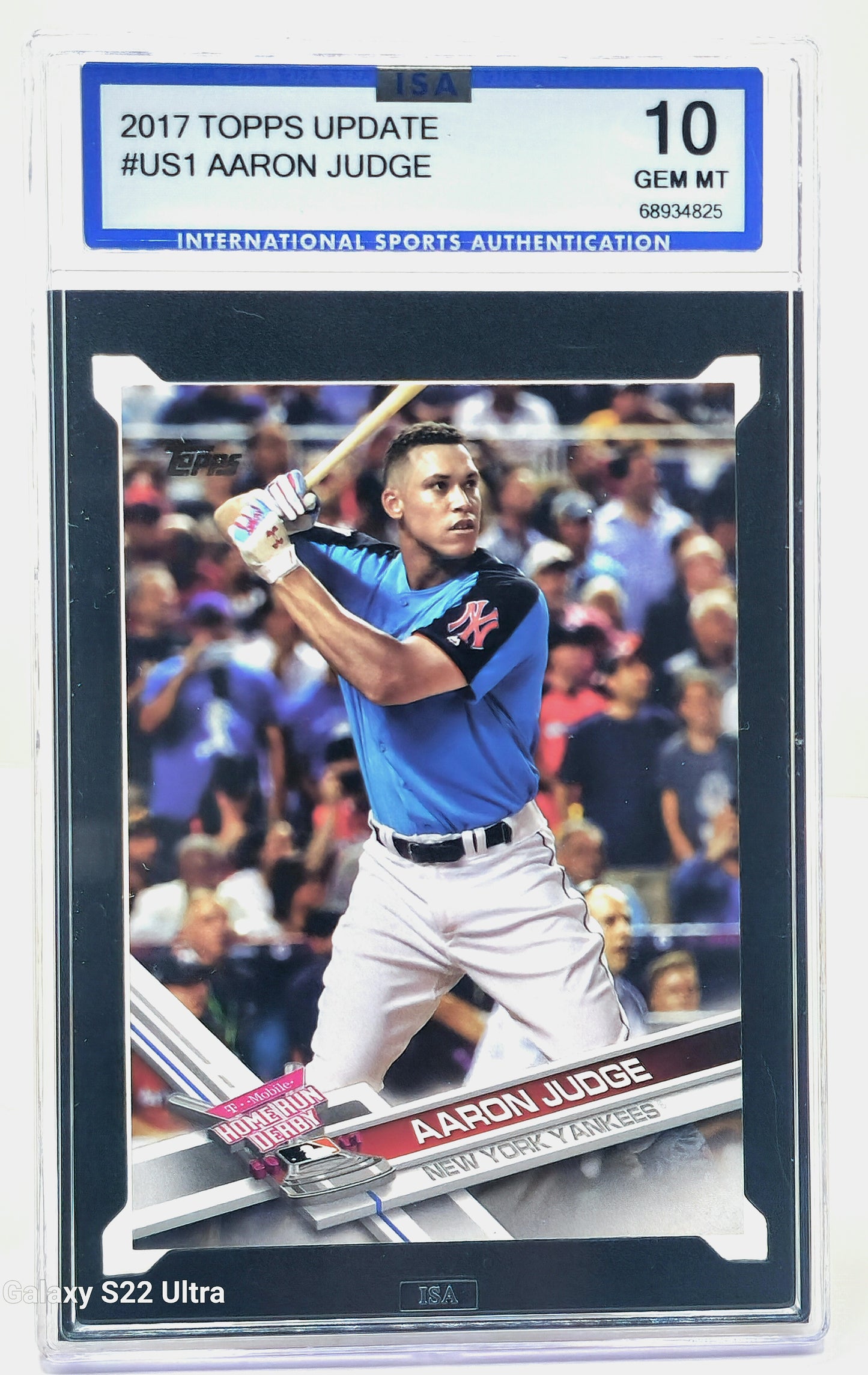 2017 TOPPS UPDATE AARON JUDGE ROOKIE RC #US1 HR DERBY ISA 10 GEM MINT YANKEES
