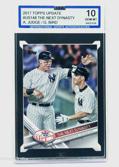 2017 Topps Update Aaron Judge Bird The Next Dynasty RC #US148 ISA Gem Mint 10 Yankees