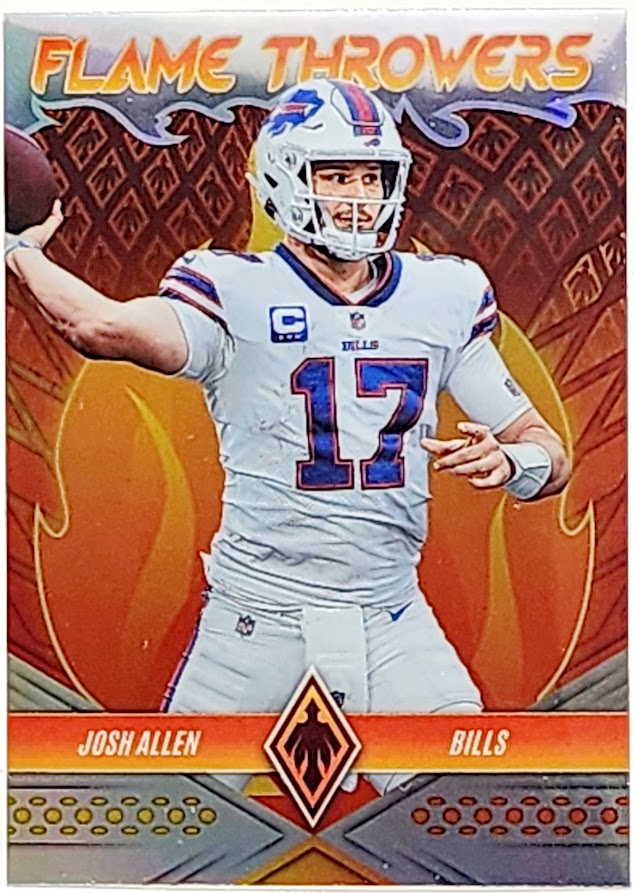 2022 Phoenix Josh Allen Flame Throwers Silver No.FT-9 Buffalo Bills