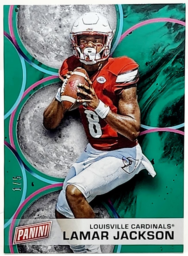 2022 Panini Father's Day Lamar Jackson #FD11 Green 1/5