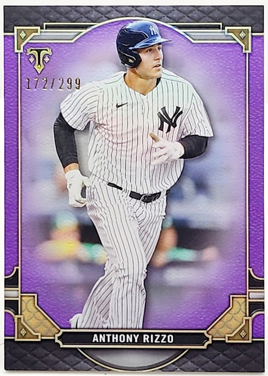 2022 Topps Triple Threads Amethyst 172/299 Anthony Rizzo #81