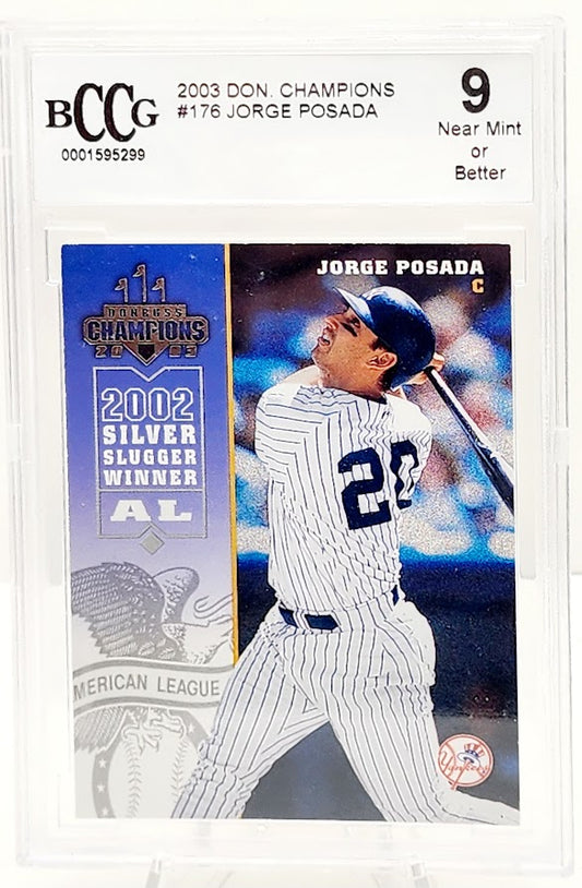 2003 Donruss Champions Baseball #176 Jorge Posada BCCG 9 NM
