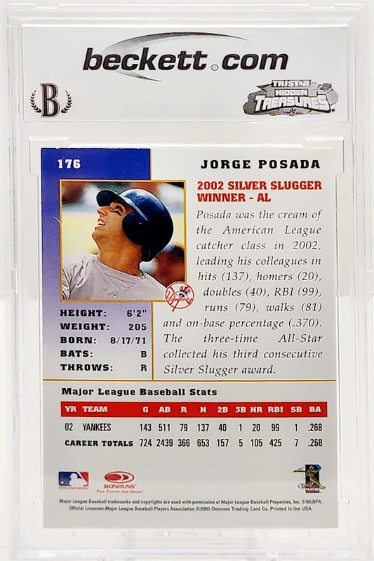 2003 Donruss Champions Baseball #176 Jorge Posada BCCG 9 NM