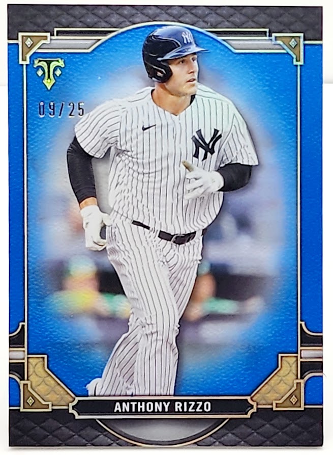 2022 Topps Triple Threads #81 Anthony Rizzo Sapphire #/25