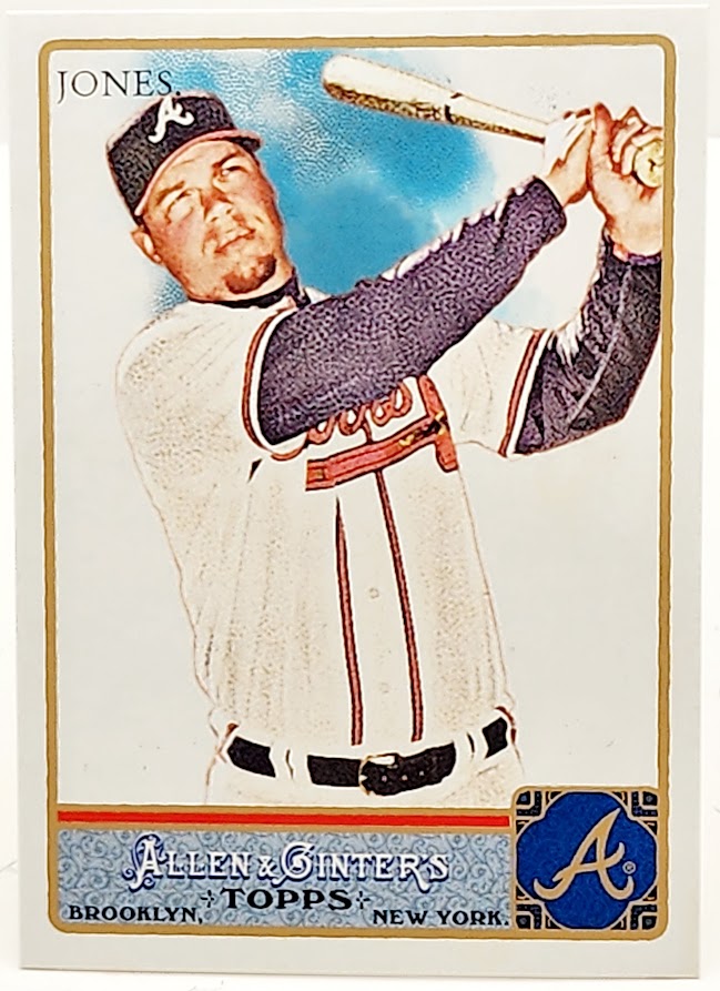 2011 Topps Allen & Ginter's Card #53 Chipper Jones Atlanta Braves