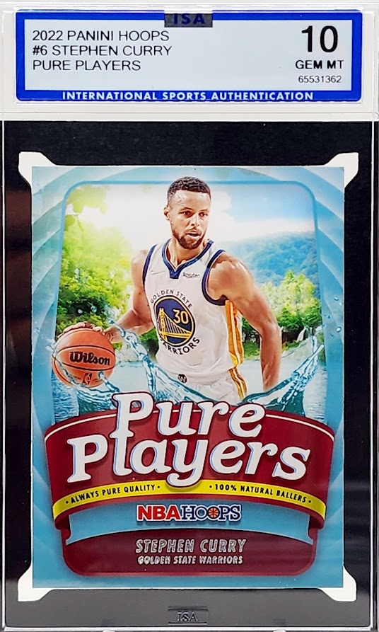 2022-23 Panini NBA Hoops - Pure Players #6 Stephen Curry ISA 10 GEM Mint