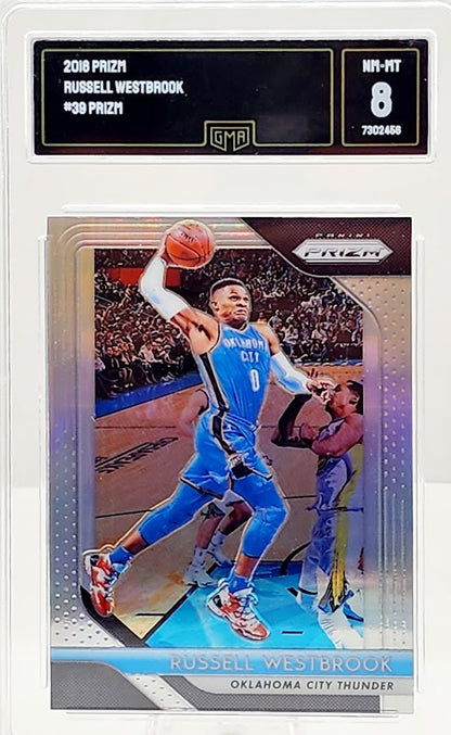 Russell Westbrook - 2018 Panini Prizm Silver Prizm #39 GMA 8 OKC