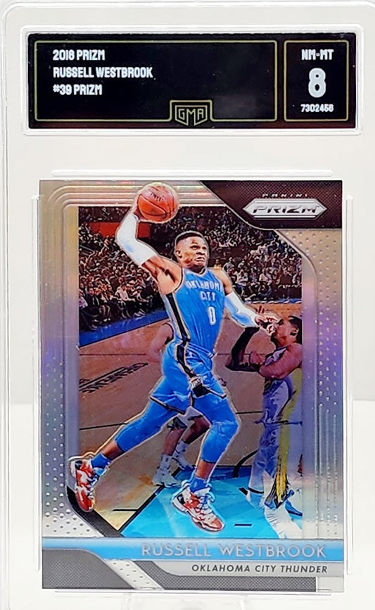 Russell Westbrook - 2018 Panini Prizm Silver Prizm #39 GMA 8 OKC