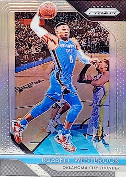 Russell Westbrook - 2018 Panini Prizm Silver Prizm #39 GMA 8 OKC