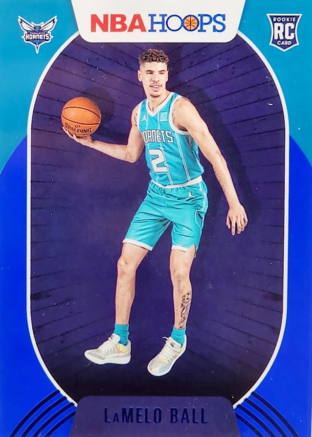 2020-21 Panini NBA Hoops Lamelo Ball Blue Rookie #223 RC CCG 10 - Hornets