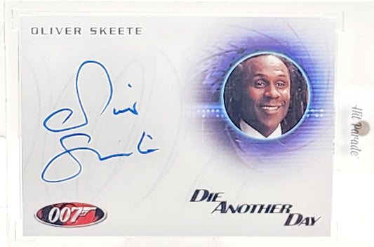 James Bond Autographs & Relics 40th Auto Card A234 Oliver Skeete as Concierge