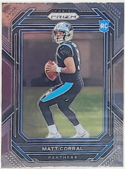 Matt Corral 2022 Panini Prizm Rookie Card RC Carolina Panthers #304 Parish 9 Mint