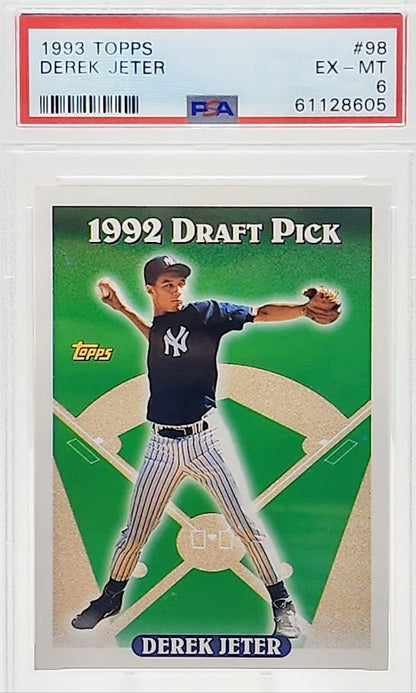 1993 Topps Derek Jeter Rookie RC #98 PSA 6