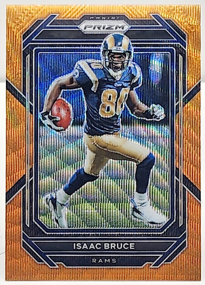 2022 Prizm #168 Isaac Bruce Orange Wave 15/60 Rams