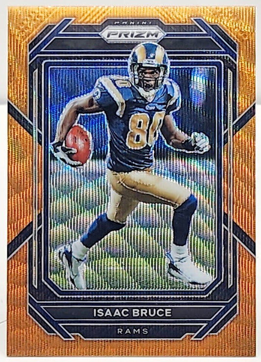 2022 Prizm #168 Isaac Bruce Orange Wave 15/60 Rams