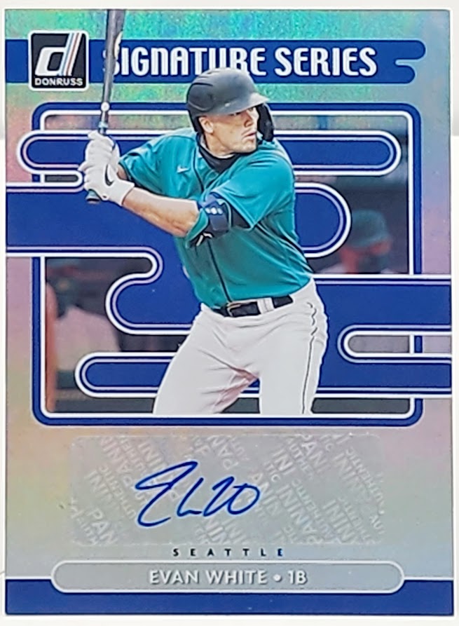 2021 Panini Donruss Signature Series EVAN WHITE #SS-EW Seattle Mariners