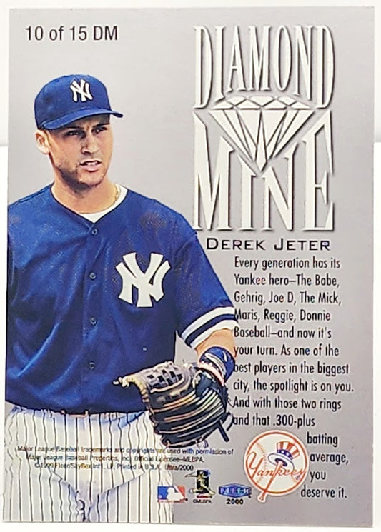 2000 Fleer Ultra Baseball Diamond Mine #10 Derek Jeter