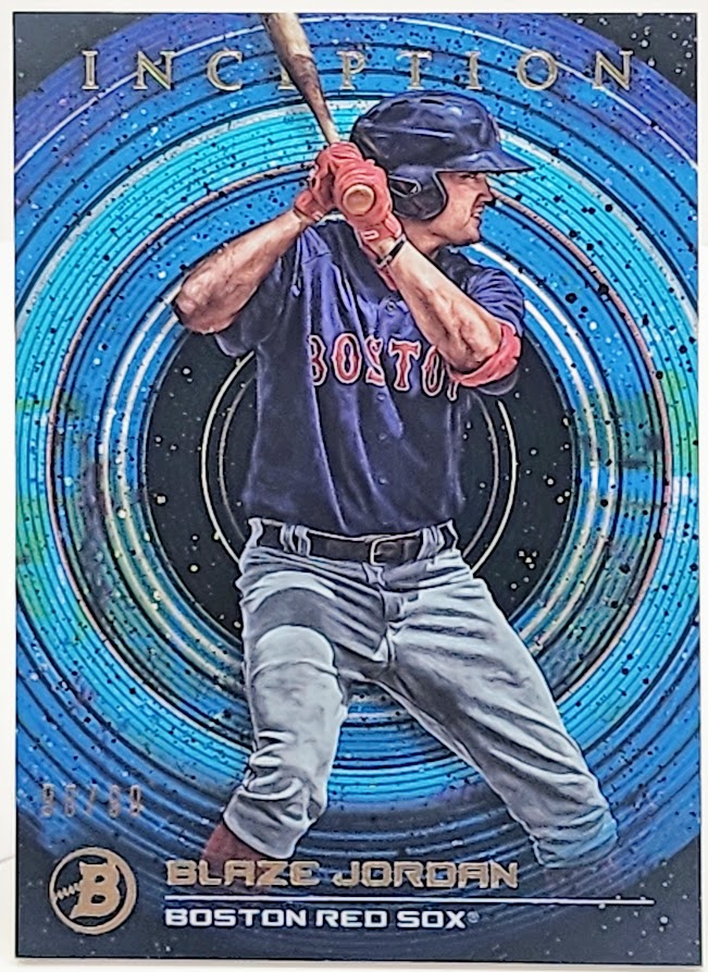 2022 Bowman Inception Blue Foil #PABJ Blaze Jordan /99 Red Sox