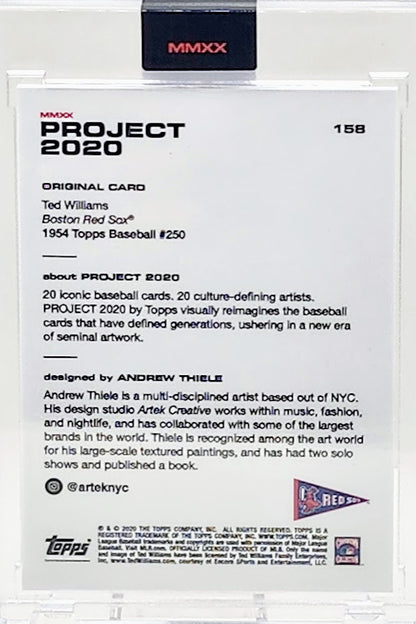 Topps Project 2020 Ted Williams by Andrew Thiele #158 Red Sox