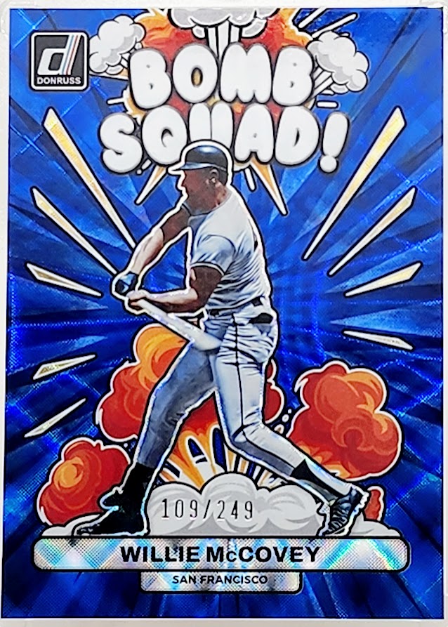 2023 Donruss Bomb Squad #BS-4 Willie McCovey Blue #109/249