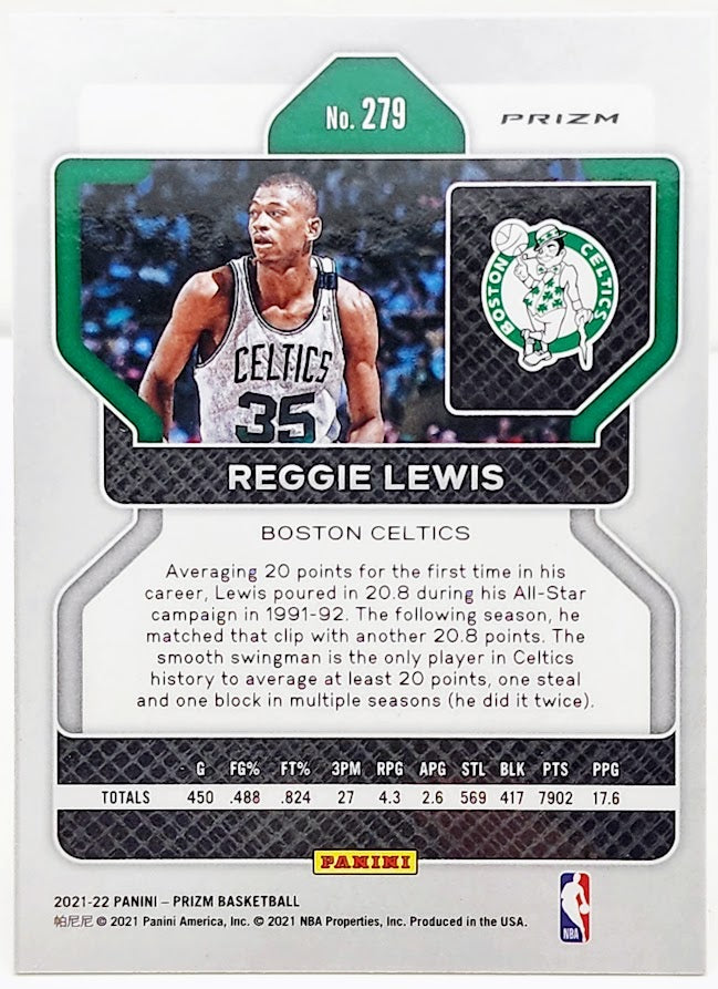 2021-2022 Panini Prizm Pulsar Reggie Lewis #279 Boston Celtics