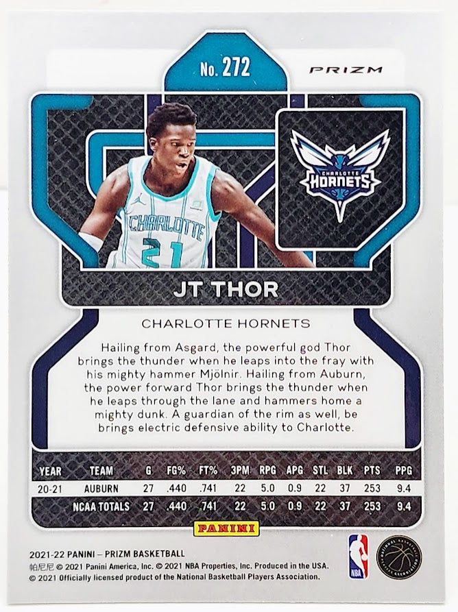 2021-2022 Panini Prizm Pulsar JT Thor #272 Charlotte Hornets