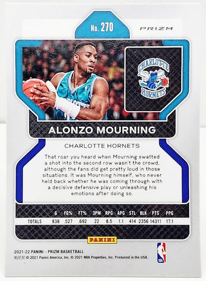 2021-2022 Panini Prizm Pulsar Alonzo Mourning #270 Charlotte Hornets
