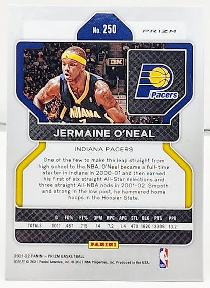 2021-2022 Panini Prizm Pulsar Jermaine O'Neal #250 Indiana Pacers