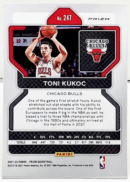 2021-2022 Panini Prizm Pulsar Toni Kukoc #247 Chicago Bulls