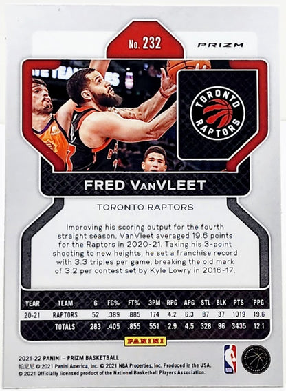 2021-2022 Panini Prizm Pulsar Fred VanVleet #232 Toronto Raptors