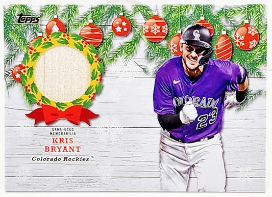 2022 Topps Holiday #WRC-KB Kris Bryant Relics