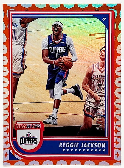 Reggie Jackson 2022-23 Panini Hoops #179 Gravity Parallel /75