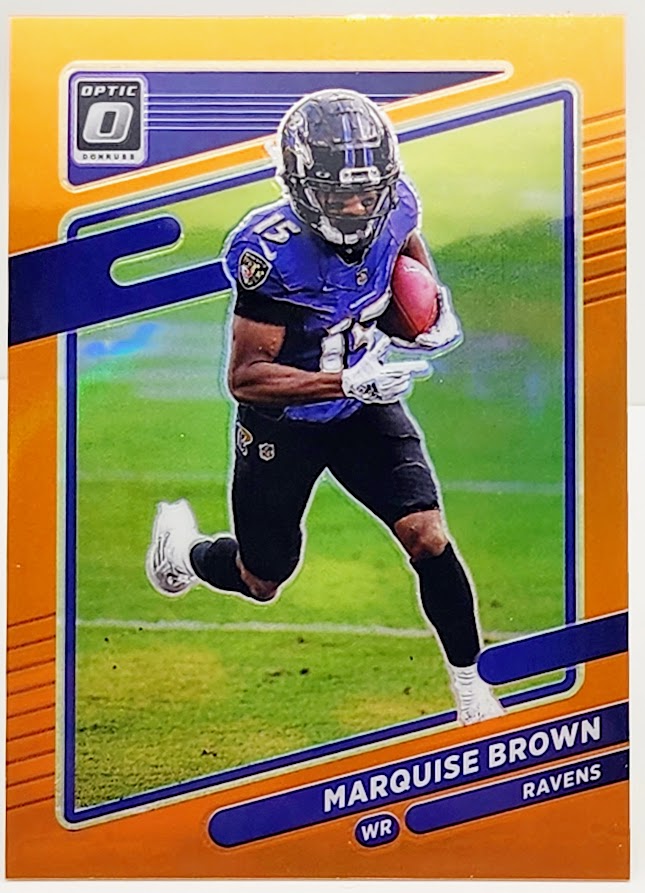 2021 Donruss Optic Marquise Brown Orange /199 #126 Baltimore Ravens