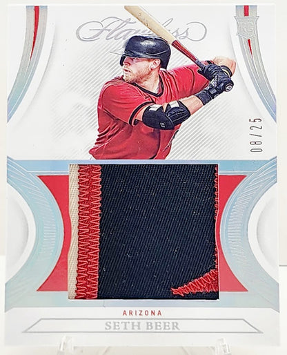 2022 Panini FLAWLESS SILVER Refractor Rookie Patch SETH BEER #P-SB 08/25