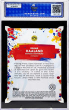 تحميل الصورة إلى عارض المعرض، 2021/22 Topps Chrome UCL Golazo المنكسر Erling Haaland #G1 ISA 10 GEM MT
